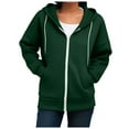 thumbnail image 5 of Godom Zip Up Hoodies Oversized Fall Sweatshirts 2025 Drawstring Zipper Hoodie Casual Loose Fit Long Sleeve Sweatshirt, 5 of 7