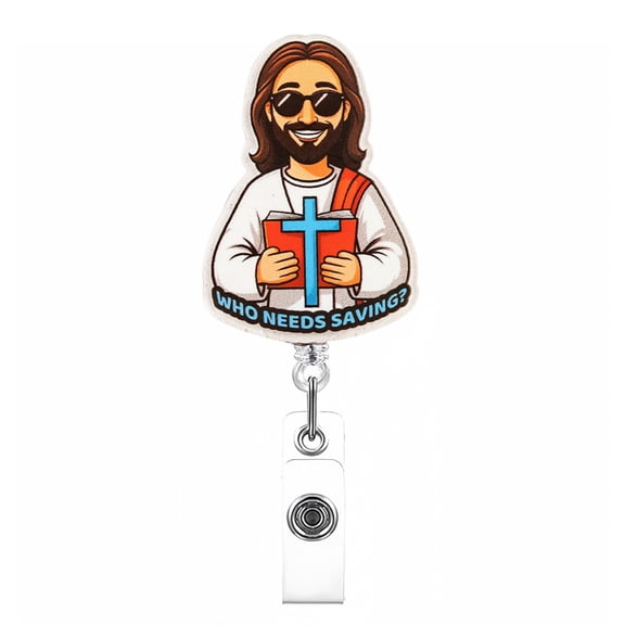 Funny Nurse Badge Reel,Cute Work Holder with Retractable Clip,Pediatric Badge Buddy,Nursing Student RN LPN CNA MA Medical Worker Teacher Doctor ID Name Badge Clip Accessories Valentines Day Gifts