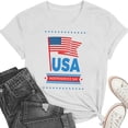 thumbnail image 5 of Womens American Flag Shirt 4th of July Shirts USA Patriotic Tee Tops, 5 of 6