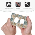 thumbnail image 4 of DouZhe 1-Gang Duplex Outlet Cover, Vintage Orienta Mandala Elements Decorative Wall Plates, 4 of 7