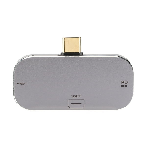 ZOUSSIQI Docking Station 3 in 1 Type C Male to Mini DP USB A Type C Female USB C Dock for Windows for Android for OS X EL225#35258