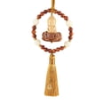 thumbnail image 3 of jifeng Cars Rearview Mirror Pendant Decoration Buddha Statue Hanging Ornament Accessory Yellow Tassel, 3 of 9