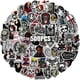 thumbnail image 1 of Anime Gothic Sticker Pack for Teens and Adults,Horror Skull Vinyl Punk Decal with Black and White Graffiti for Water Bottle/Laptop/Computer/ Skateboar, 1 of 4