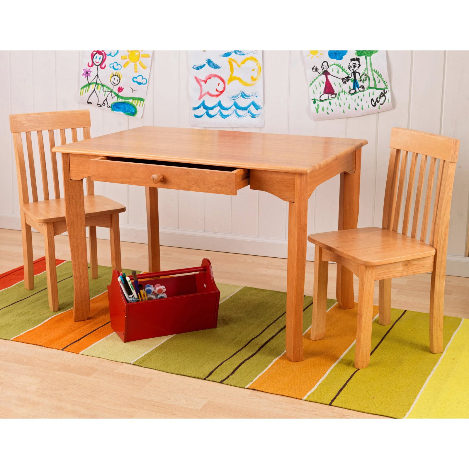 Kidkraft Avalon Table And Chair Set Natural Walmart within kidkraft avalon table and chair set – natural 26621 with regard to Home