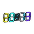 thumbnail image 1 of Reloj de pared LED 3D Reloj de pared digital Función de sincronización fácil de leer Reloj decorativo Reloj LED para escritorio Sala de estar Oficina Negro, 1 of 7