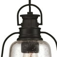 thumbnail image 4 of Westinghouse Lighting Westinghouse Brynn One-Light Outdoor Pendant, Oil Rubbed Bronze Finish with Highlights and Clear Seeded Glass - 1-Light, 4 of 4