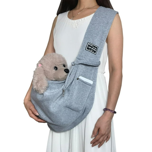 Bolsa de Hombro para Perros Y , Bolsa de Transporte de con Bolsillo, Bolsa de Mano para Y Mascotas para Senderismo, Perros Peq , Gris Yinane Portador de animales