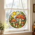 thumbnail image 4 of Iridescent Mushroom Acrylic Puzzle Suncatcher DIY Assembly Color Refraction Hanging Ornament Window Wall Decor Gift for Home Bedroom Balcony,C, 4 of 6