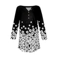 thumbnail image 5 of Long Sleeve Shirts for Women 3/4 Length Sleeve Tops Spring Neck Casual Print Tunic T Shirts Three Quarter Length Tops Long Sleeve Tops, 5 of 5