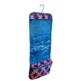 thumbnail image 1 of Hanging Cosmetic Organizer Bag - Roll up for Storage and Travel Pink/Blue Geo, 1 of 4