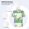 thumbnail image 3 of Uemuo Cartoon Cactus Print Mens Polo Shirts Baseball T-shirt Performance Short Sleeve Golf Shirt Moisture Wicking Athletic Casual Collared T-Shirt-XX-Large, 3 of 7
