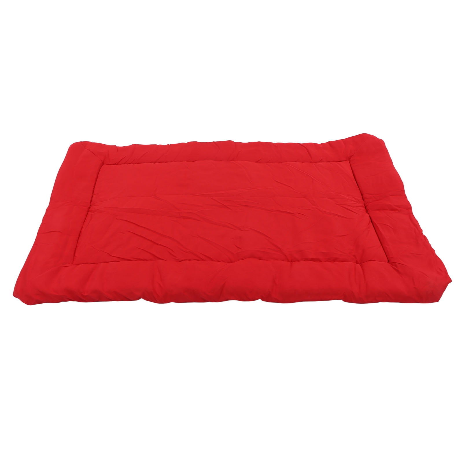 BOKYAN Portable Dog Bed Waterproof Foldable All Season Outdoor Dog Mat for Travel Car Camping Red (14.2 inches / 36 cm) Durable Polyester Resting Cushion