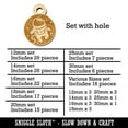 thumbnail image 2 of Cute Astronaut in Space with Stars Wood Mini Charms Shapes DIY Craft Jewelry - With Hole - 18mm (17pcs), 2 of 7
