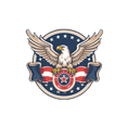 thumbnail image 4 of Navy Blue Eagle Badge Men's Cotton Polo Shirt, 4 of 16