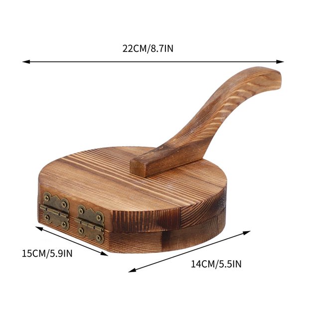 TIMIFIS Pressing Plate Creative Wooden Manual Dough Pressing Tool Dumpling Dumpling Skin Making Tool Kitchen Utensils & Gadgets