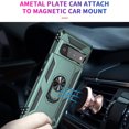 thumbnail image 6 of Compatible with Google Pixel 6 Pro Case Built-in 360 Ring Holder Kickstand, Extreme Protection Military Armor Magnetic Car Dual Layer Protective Heavy Duty Phone Cover For Google Pixel 6 Pro,Darkgreen, 6 of 8