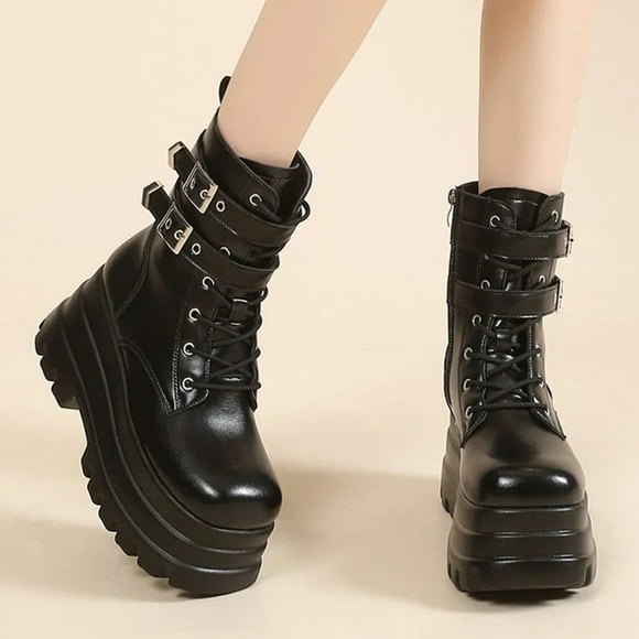 Women Ankle Boot Gothic Style Cool Women Triple Bottom  Boot 2023 Brand New Street Women Platform Sandals Shoes Big Size 42