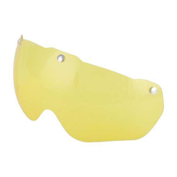 Lentes de repuesto para gafas de resina, accesorios para visera de reparación de casco de ciclismo amarillo