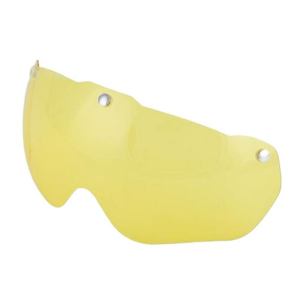 Lentes de repuesto para gafas protectoras antiimpacto para casco, protección ocular para scooter, reparación magnética amarillo