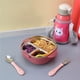 thumbnail image 5 of Inteprter Fiambrera de acero inoxidable de 400ml, contenedor de alimentos con aislamiento térmico, contenedores de transporte, cajas de Mostrada Rosa, 5 of 6
