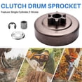 thumbnail image 5 of 3/8 6T Clutch Drum Sprocket Washer E-Clip Kit For Chainsaw 017 018 021 023 025 Ms170 M y22571, 5 of 6
