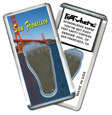 San Francisco FootWhere Souvenir Fridge Magnets. (SF200 - Assorted)
