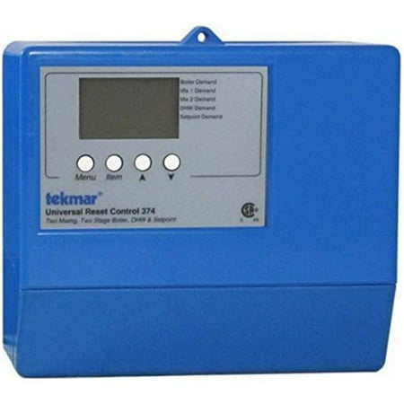 

Tekmar 374 Universal Reset Control - 2 Mixing/2 Stage Boiler/DHW/Setpoint