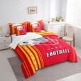 thumbnail image 2 of 7 Pcs American Football City Queen Comforter Sets Bed in a Bag Football Sports Game Comforter Set with Sheets, Kansas, 2 of 5