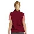 thumbnail image 3 of Women's Polar Fleece Zipper Vest Sleeveless Jacket, Burgundy 3XL, 1 Pack, 3 of 8