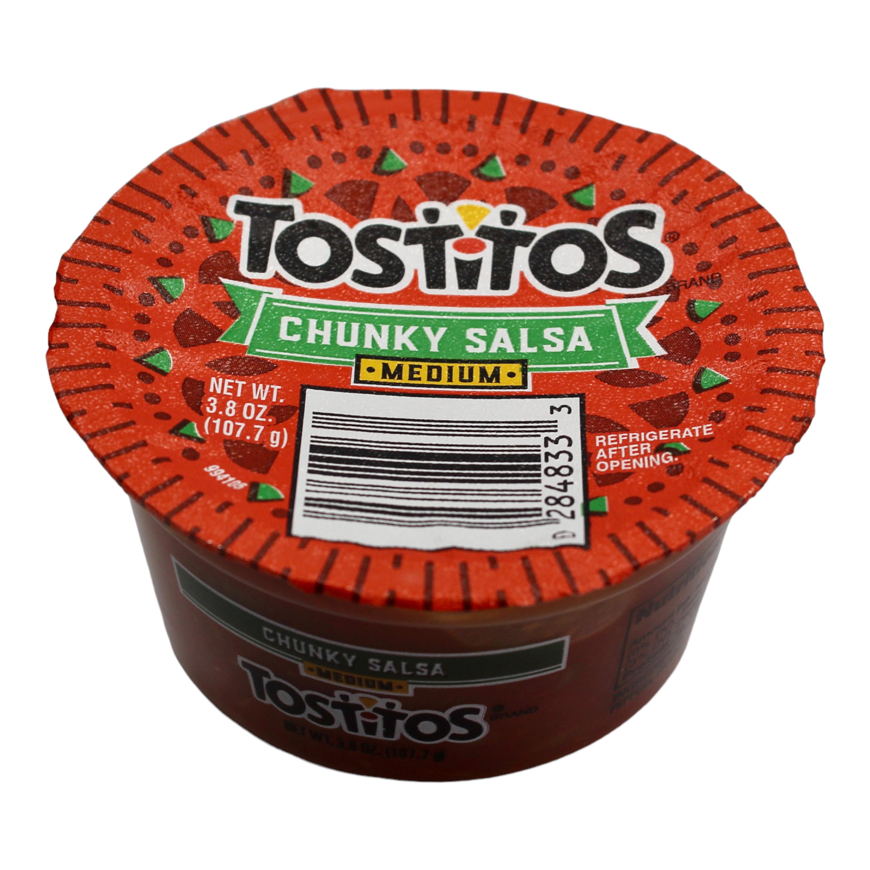 Tostitos Salsa Chunky Salsa Medium 3.8 oz To Go Cup 30 Pack