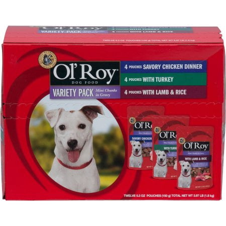 (3 Pack) Ol' Roy Gourmet Wet Dog Food Pack, 12 count, 5.3 oz