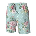 thumbnail image 5 of Kdxio Vintage Floral Pattern Mens Casual Shorts - Drawstring Summer Beach Sports Shorts for Men, 5 of 9