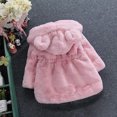 thumbnail image 4 of LIaqionyy Kids Girls Winter Warm Coats Casual Fleece Thicken Outwear Cute Hooded Snow Clothes with Pockets, 4 of 4