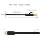 thumbnail image 2 of Inteprter Cable Ethernet Cat 7 Cable de red Ethernet blanco/negro Cable de conexión Compatible para ordenador portátil Cable de enrutador Cable Cables de computadora negro 5M, 2 of 6