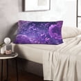 thumbnail image 6 of Sikiie Purple Bubble Abstract Art Print Plush Pillow Cover, Wrinkle-proof and Stain-resistant Pillow Protector without Pillow Core, Home Decoration-16"x24", 6 of 6