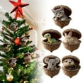 thumbnail image 6 of nTRIUQJ Forest Animal Acorn Ornaments – Cute Cartoon Animal Decorative Hanging Ornament, Cozy Forest Cone Animal Decoration, Acrylic Hanging Ornament for Christmas Tree B, 6 of 6