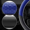 thumbnail image 3 of Housse de Volant en Cuir de Style Sport Bleu Foncé Universelle de 15 Pouces, 3 of 4