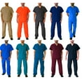 thumbnail image 2 of Natural Workwear Mens Authentic EDS Unisex Medical Uniform Cargo Scrub Set, 2 of 19