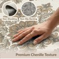 thumbnail image 6 of ODIKA 9'x12' Washable Area Rug Neutral Fall Mirrored Foliage Cream Muted Traditional Vintage for Master Suite, California King, Under Bed, Non-Shedding, Easy Care, 6 of 7