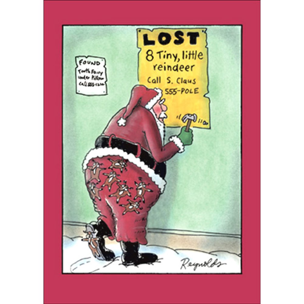 Nobleworks Eight Reindeer Funny / Humorous Christmas Card - Walmart.com