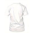 thumbnail image 4 of Men's Fashion "PARIS" Letter 3D Digital Print T-Shirt, Summer Mesh Fabric, Casual Round Neck Short Sleeve Top, Street Style, Cotton, Regular Fit, Sleeve Length, Unisex, Knit Fabric, Solid Color, 4 of 9