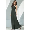 thumbnail image 2 of Womens Long Sleeveless Flowy Bridesmaid Cocktail Evening Gown Maxi Dress, 2 of 5