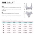 thumbnail image 4 of Kdxio Cute Rabbit Print Women's 2 Piece High Waisted Wrap Spaghetti Strap Summer Swimsuit Bikini Set-Medium, 4 of 7