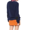 thumbnail image 3 of Unique Bargains Junior's Pullover Drop Shoulder Elbow Cat Patch Loose Sweater Pullover, 3 of 5