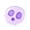 Purple, variant on LNOGEUPG Soft Squeezing Skull Fidget Toy, White Skeleton Head Spongy Stress Relief Toy with Bright Blue Eye Decor for Halloween Party Spooky Decoration Sensory Play