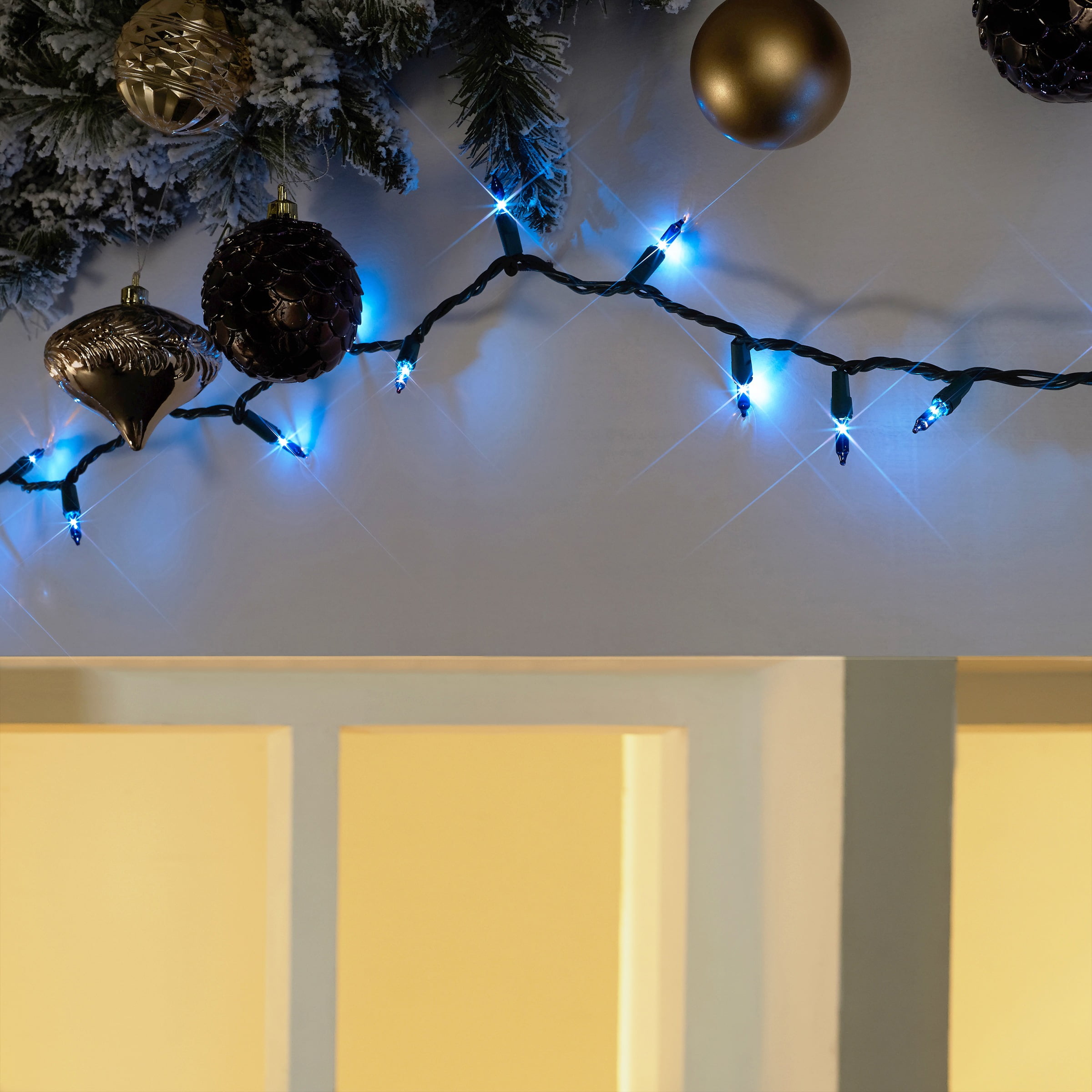Holiday Time Blue Incandescent String Lights Holiday Lighting, 65.7' (300 Count) - Walmart.com
