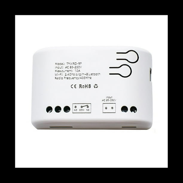 1CH 85-250V 10A Interruptor Inteligente Tuya, MóDulo de Relé de AutomatizacióN APP Control Remoto, Interruptor InaláMbrico Wifi Puerta Abierta 433MHZ