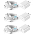 thumbnail image 1 of Chenchen USB C Fast Charger Compatible for iPhone 16/16E/16 Plus/16 Pro/16 Pro Max/15 Series,iPad Pro/Mini/Air,Galaxy/Pixel/AirPods, 2-Pack 20W PD USB C Charger Block with 10FT Type-C to USBC Cable, 1 of 1