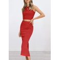 thumbnail image 4 of Conjunto Coordinado PRETTYGARDEN Top sin Mangas Rojo XL, 4 of 8