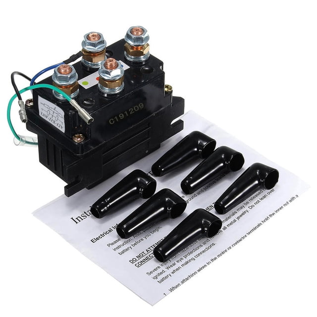 12V 250/400A Winch Remote Contactor Winch Control Solenoid Relay Twin Wireless Remote Recovery Car Motorcycle Accessories ,Wireless Control